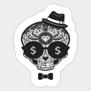 cool candy skull Sticker